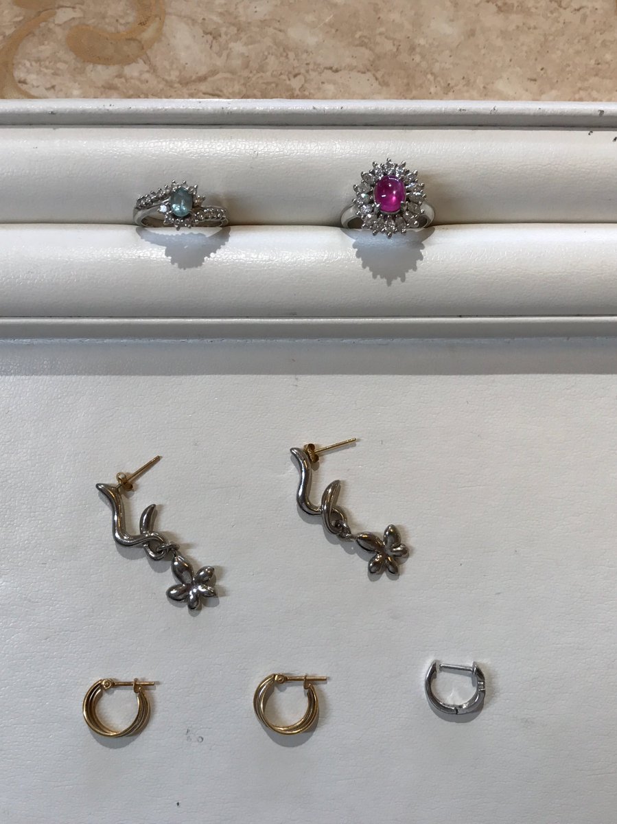 【買取速報】ルビー、指輪、ピアス・イヤリング、PT、PT900