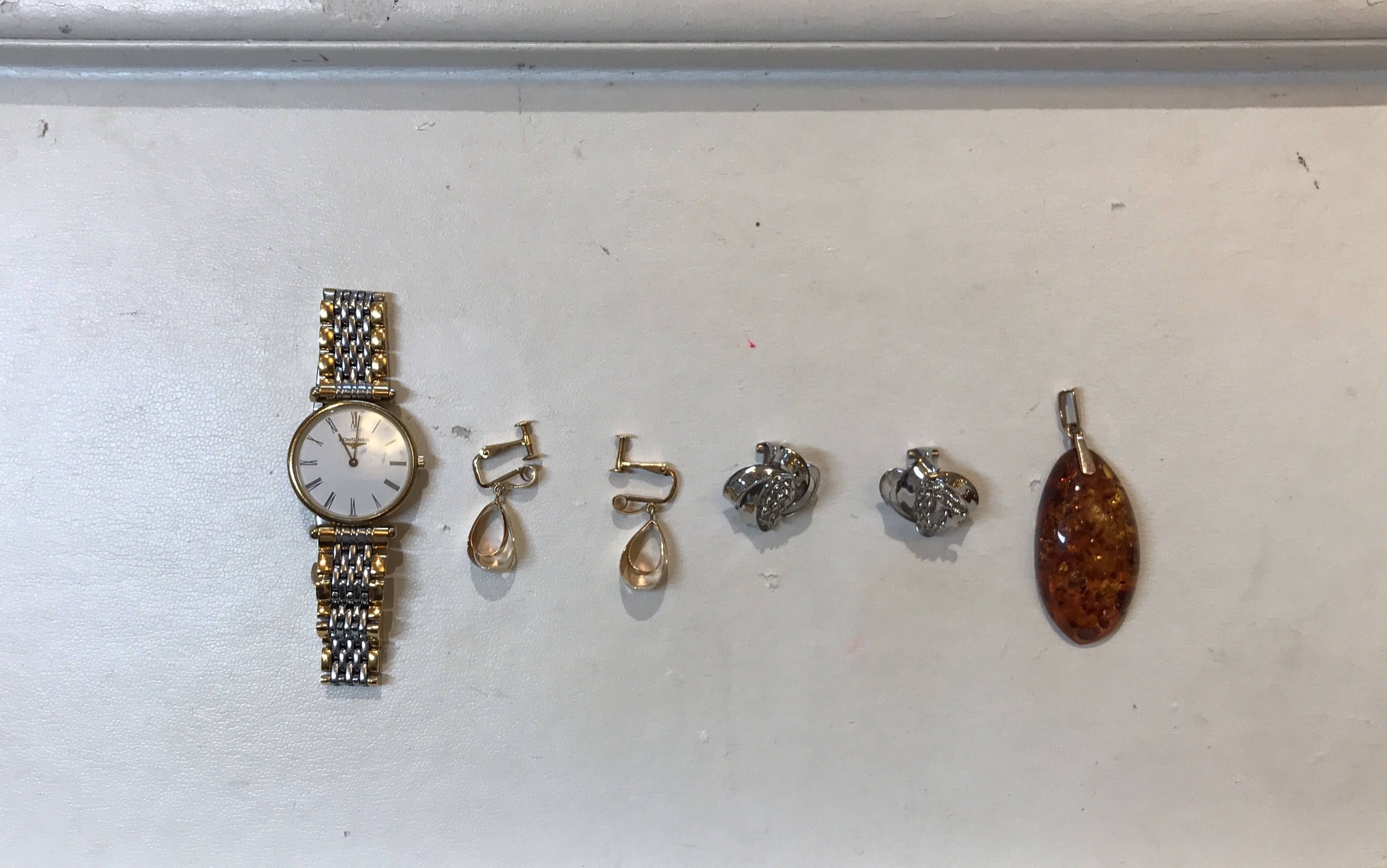 【買取速報】琥珀、ペンダントトップ、ピアス・イヤリング、腕時計、PT900、K18YG、K14YG、LONGINE