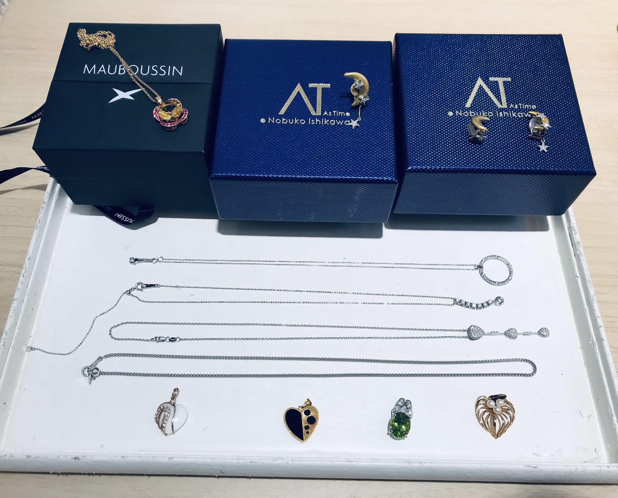 【買取速報】ダイヤモンド、パール、オニキス、ペリドット、カルセドニー、ペンダント、ペンダント