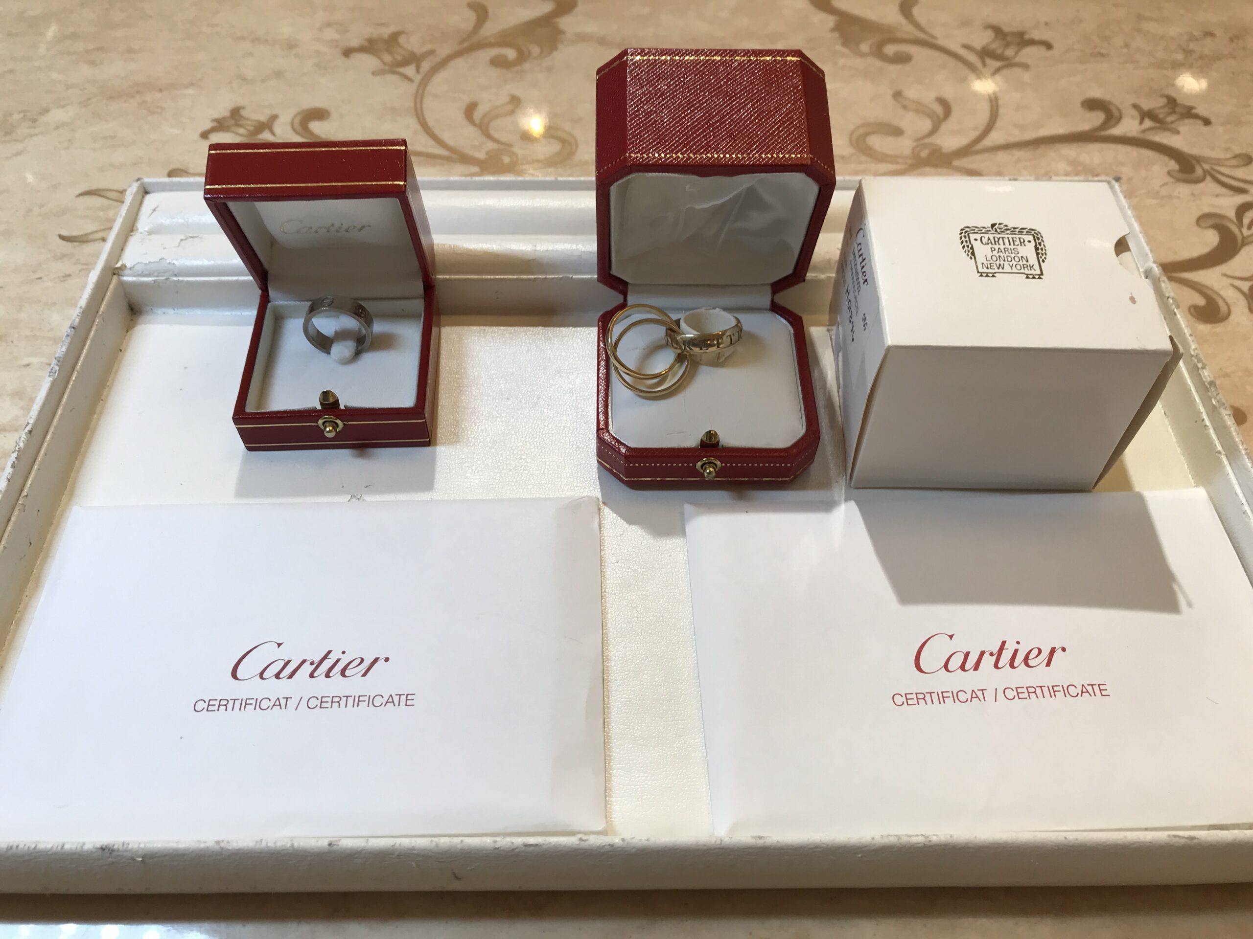 【買取速報】指輪、750、Cartier