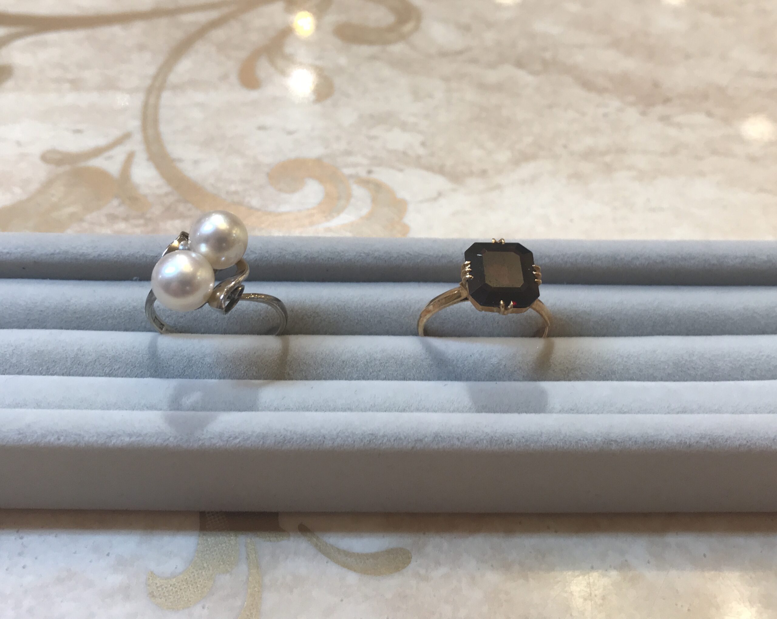 【買取速報】パール、ガーネット、指輪、K18YG、K14WG