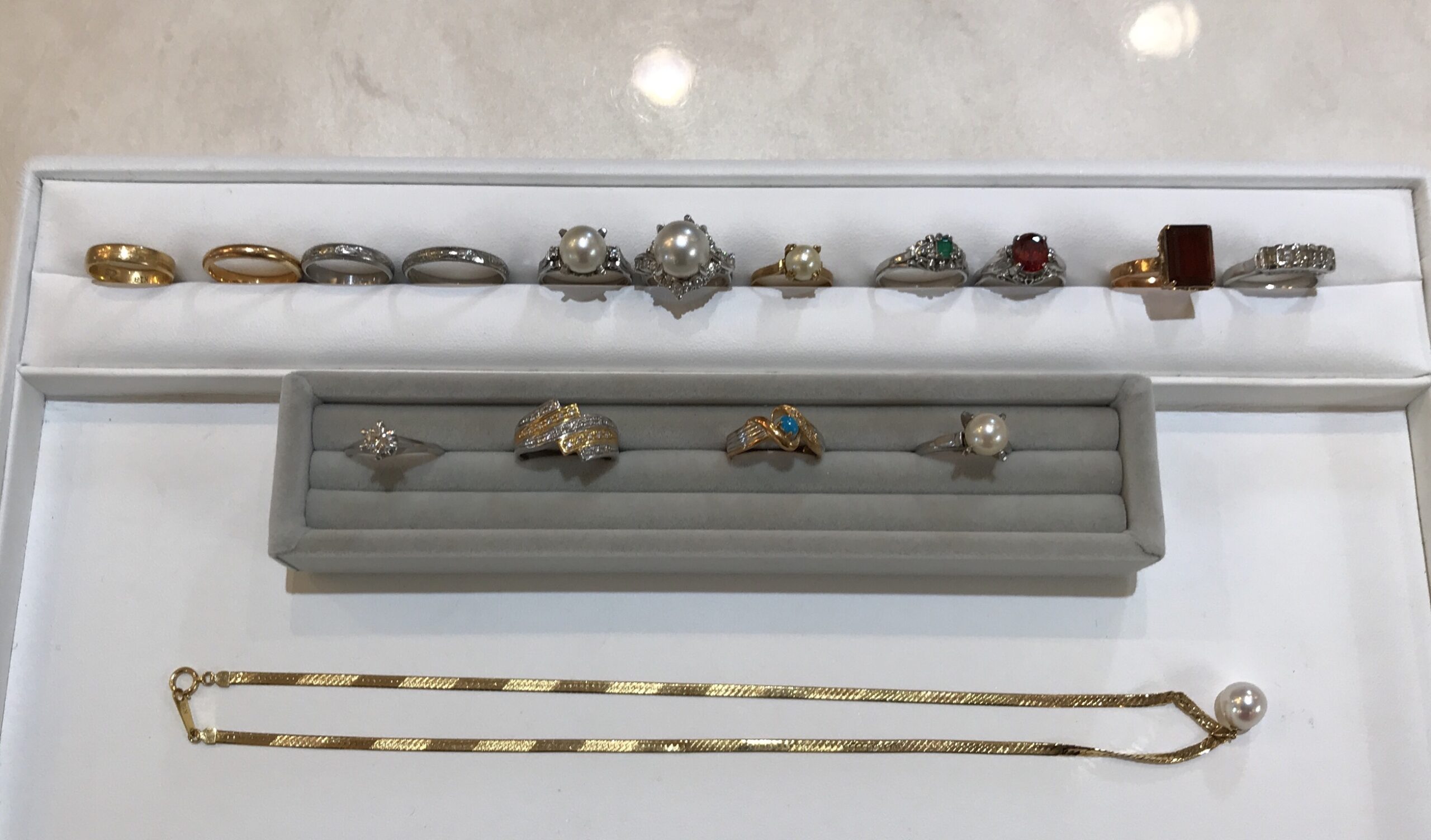【買取速報】ダイヤモンド、パール、南洋パール、エメラルド、ガーネット、デマントイドガーネット