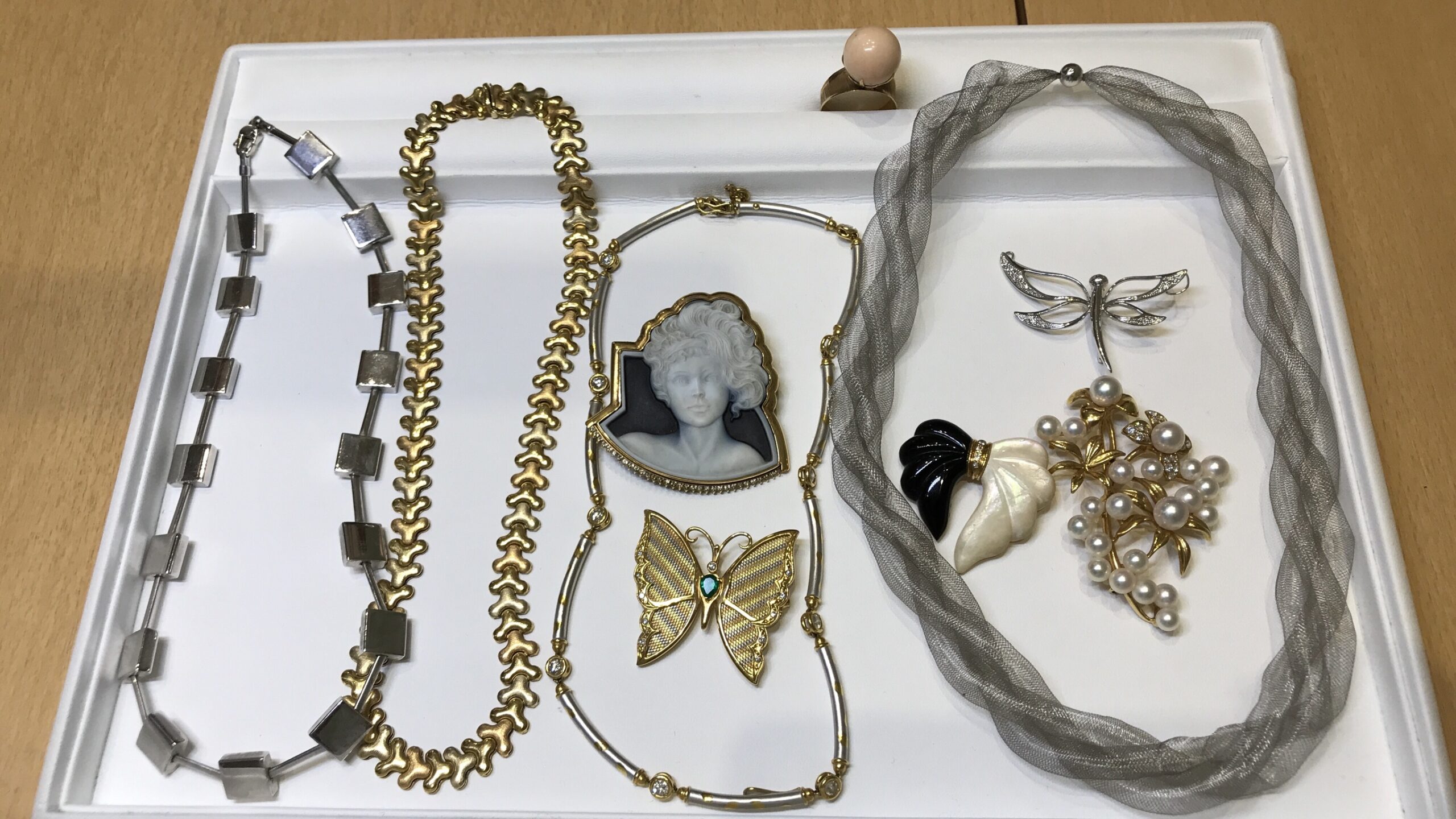 【買取速報】ダイヤモンド、パール、エメラルド、珊瑚（コーラル）、指輪、ネックレス、ブローチ、