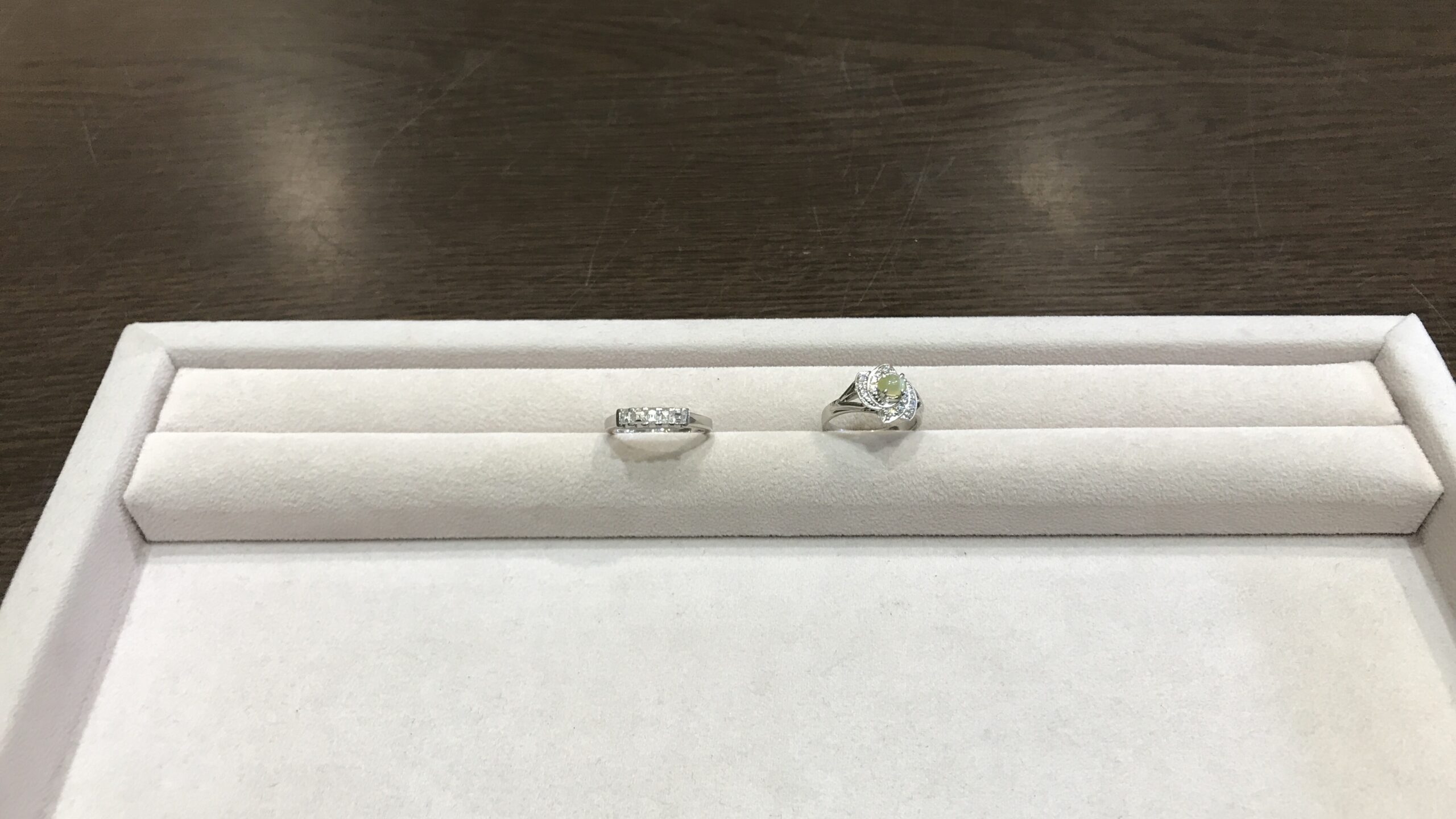【買取速報】ダイヤモンド、キャッツアイ、指輪、PT900