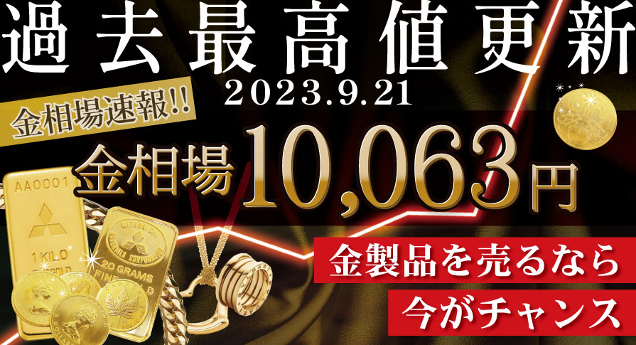 金相場過去最高値へ