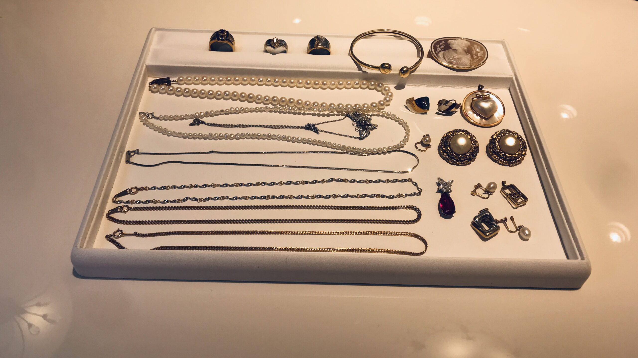 【買取速報】ダイヤモンド、パール、マベパール、サファイア、シェルカメオ、指輪、ペンダント、ネ