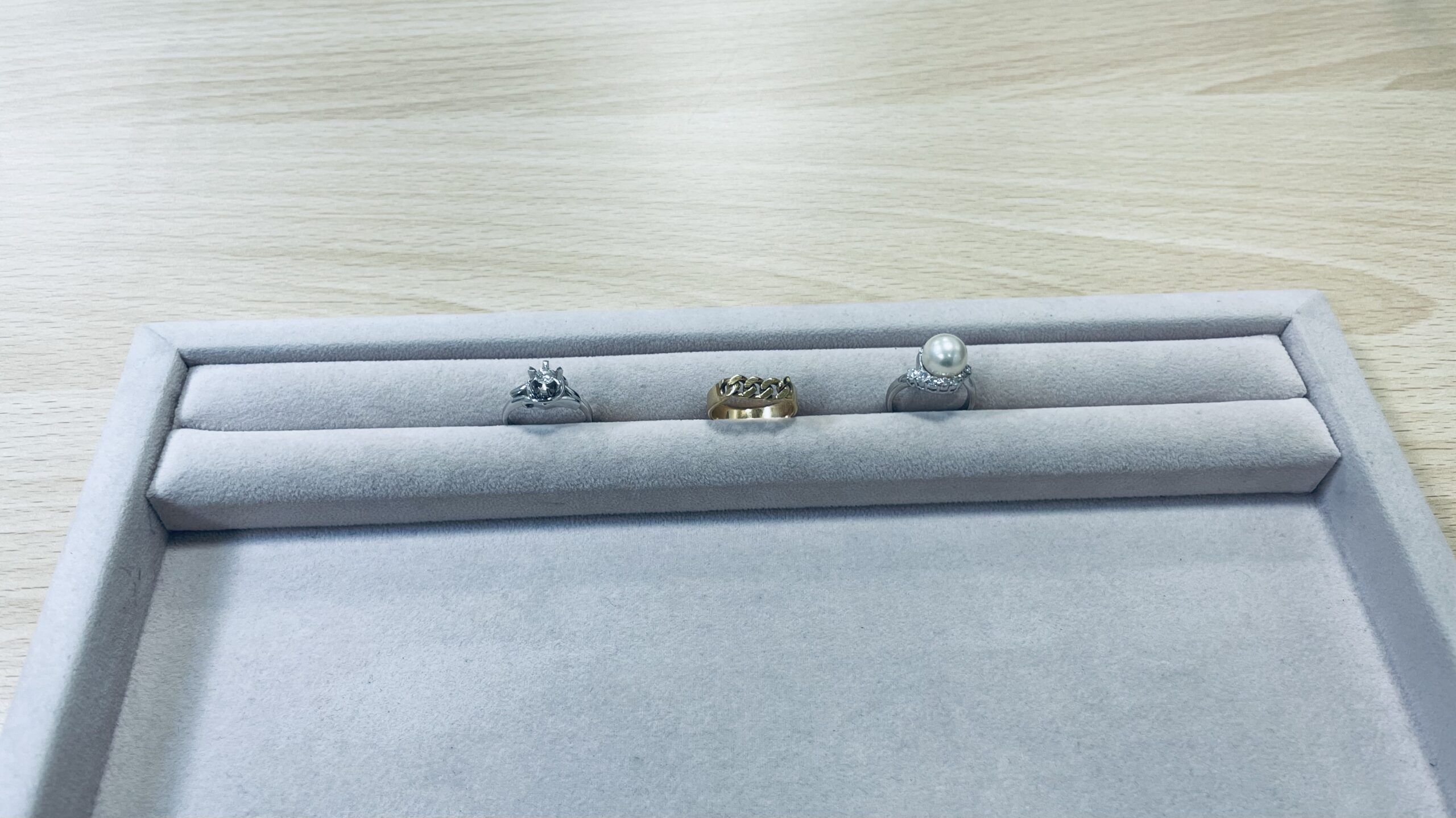 【買取速報】ダイヤモンド、パール、指輪、PT900、K18YG