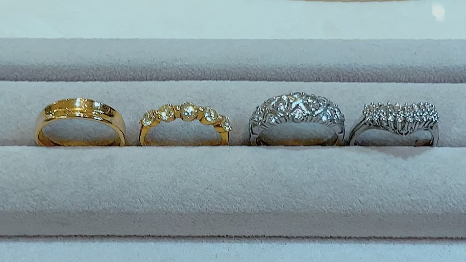 【買取速報】ダイヤモンド、イエローダイヤ、指輪、PT900、K18YG