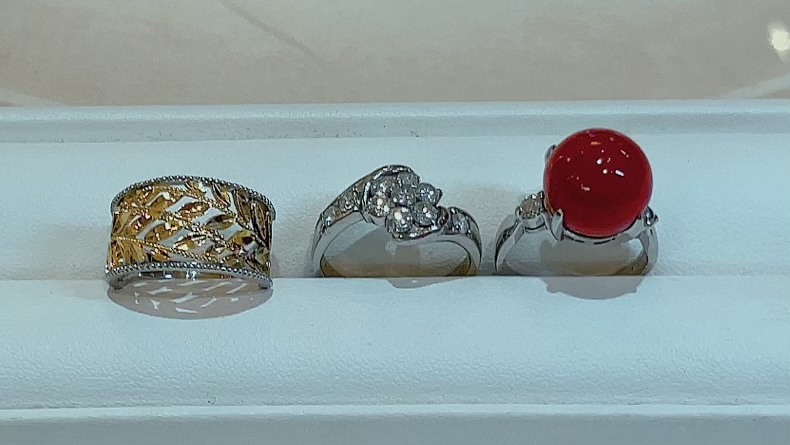 【買取速報】ダイヤモンド、珊瑚（コーラル）、指輪、PT900、K18YG、K18WG