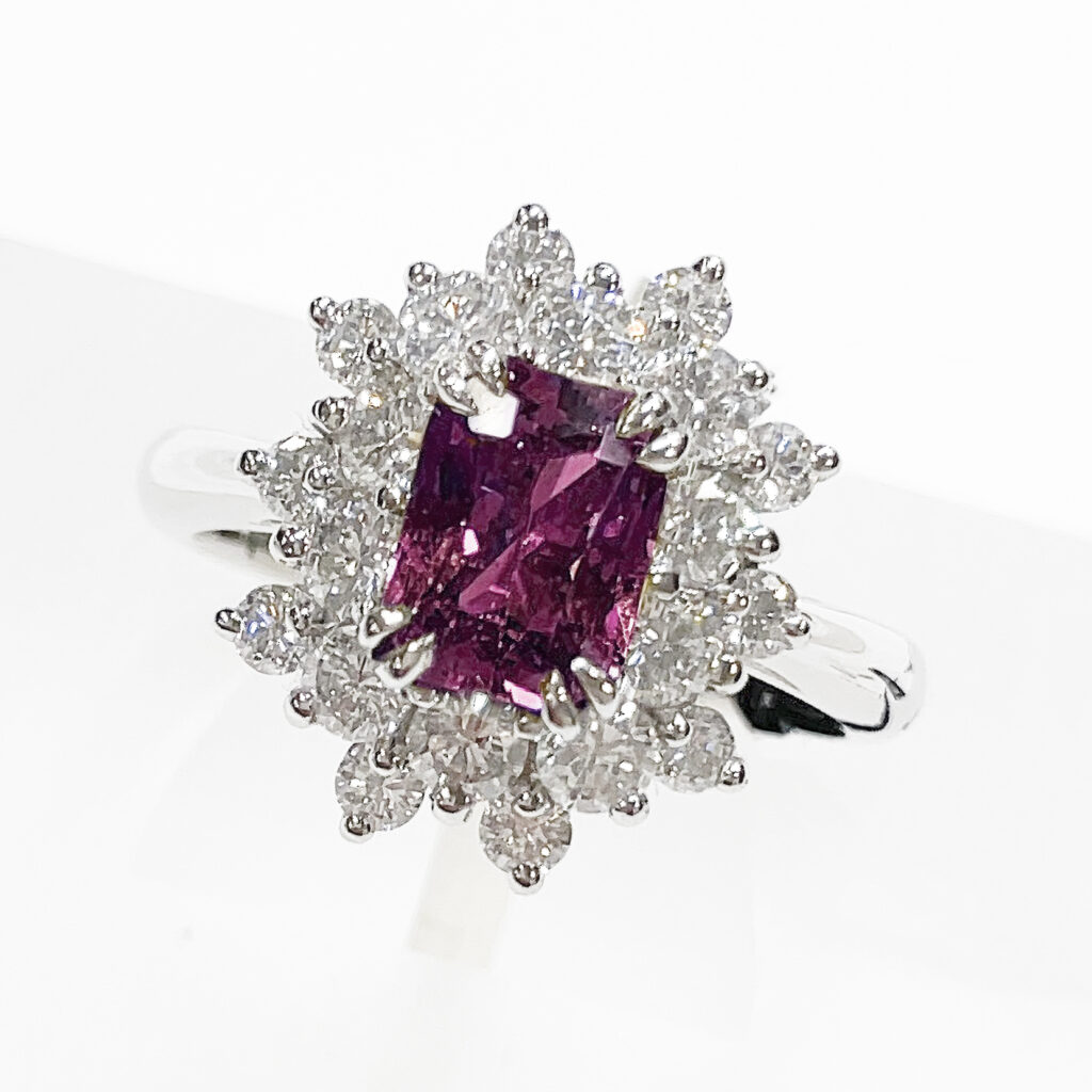 <span class="material">PT</span> アレキサンドライト リング