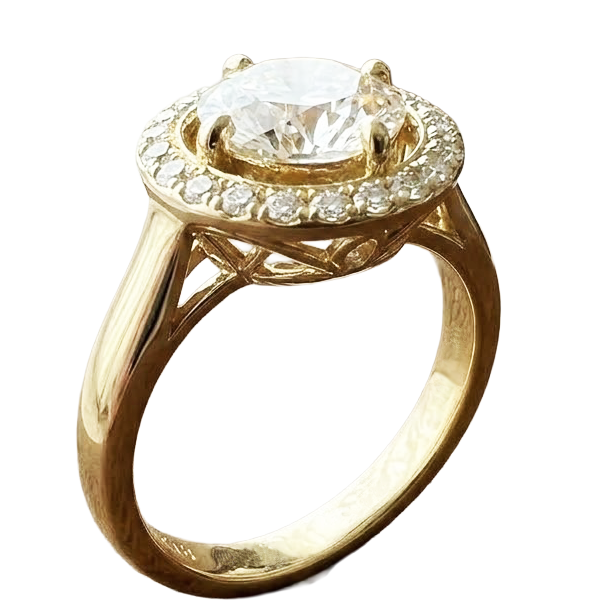 K18 ダイヤモンドリング (総重量13.3g)