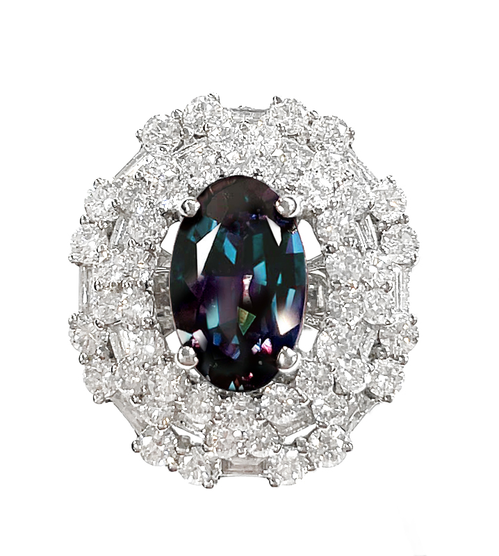 Ｋ18ＷＧ アレキサンドライト リング商品画像