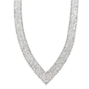 K18/<span class="material">PT</span>ダイヤ ネックレス