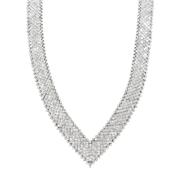 K18/<span class="material">PT</span>ダイヤ ネックレス