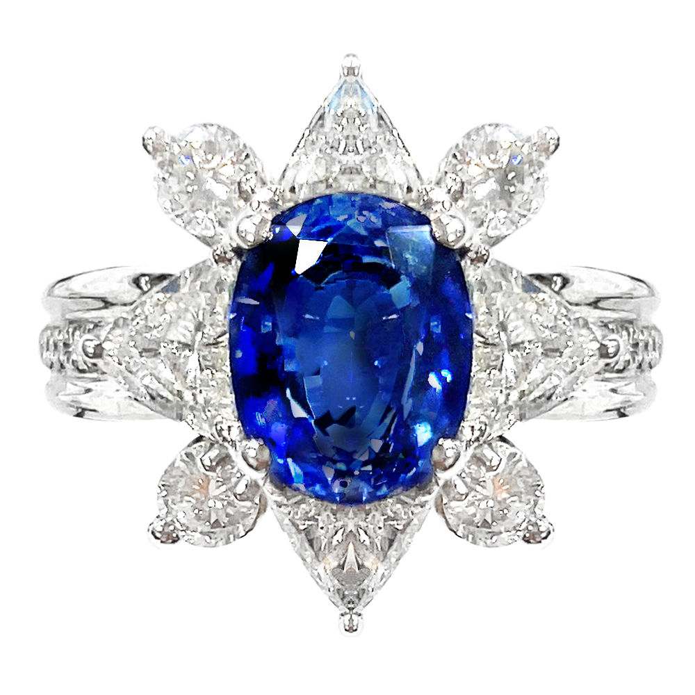 PT非加熱サファイヤ リング商品画像