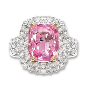 <span class="material">PT</span>ピンクサファイヤ リング