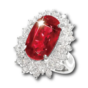 K18WG ルビー リング