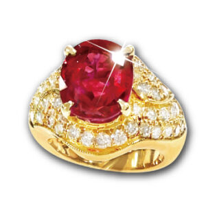 K18 ルビー リング