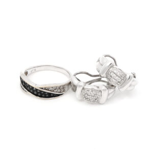 <span class="material">PT900</span>ダイヤリング、ピアス