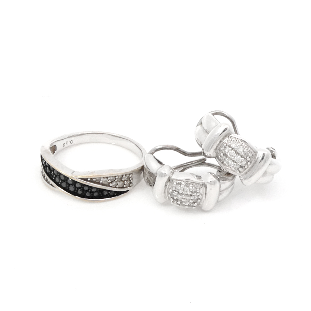 <span class="material">PT900</span>ダイヤリング、ピアス