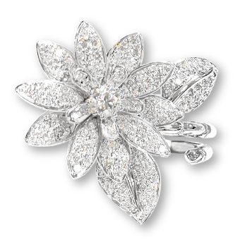 K18WGダイヤ リング