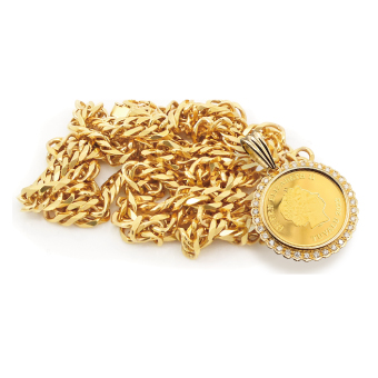 <span class="material">K18</span>喜平ネックレス＆コインペンダントトップ