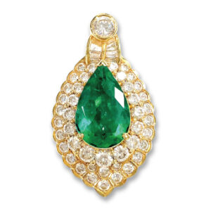 K18エメラルド ペンダントトップ