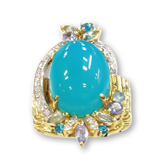 PT/K18カルセドニ リング商品画像