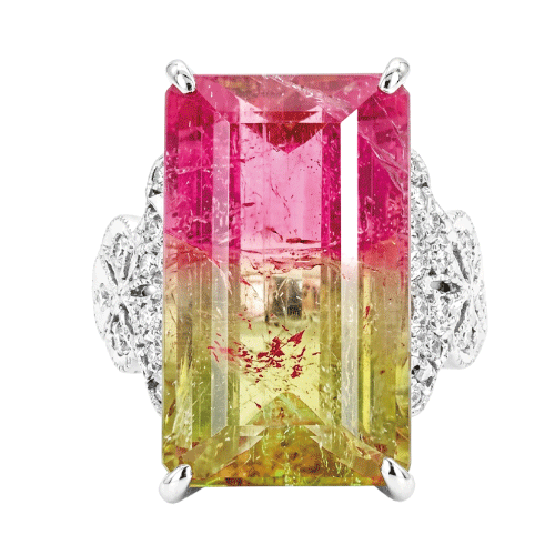 PT バイカラートルマリン リング